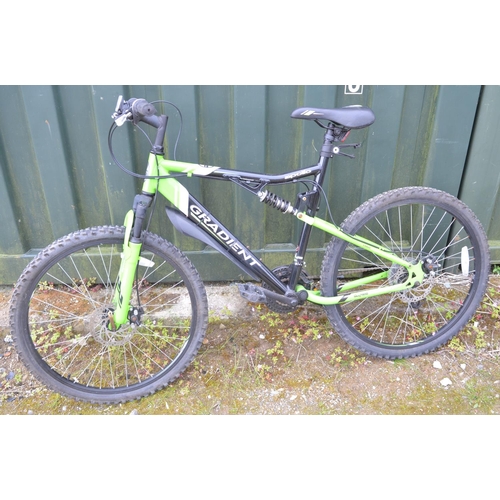 1304B - Apollo Gradient Shimano equipped full suspension steel frame mountain bike in excellent condition, f... 