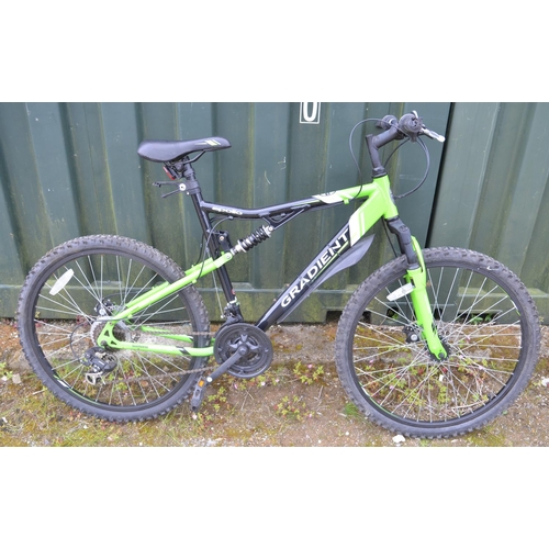 1304B - Apollo Gradient Shimano equipped full suspension steel frame mountain bike in excellent condition, f... 