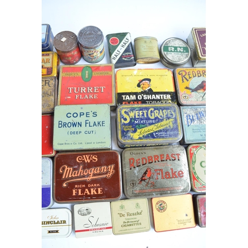 338C - Collection of vintage metal tobacco tins to include Sarony Cigarettes, Bulwark Cut Plug, Bond Of Uni... 