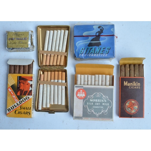 338C - Collection of vintage metal tobacco tins to include Sarony Cigarettes, Bulwark Cut Plug, Bond Of Uni... 