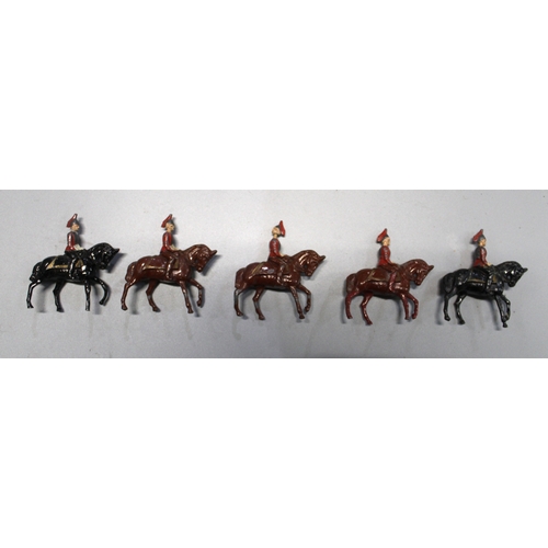 300A - Five lead painted mounted Palace guards