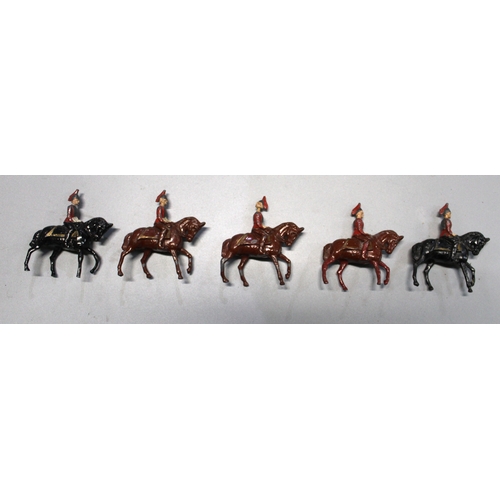 300A - Five lead painted mounted Palace guards