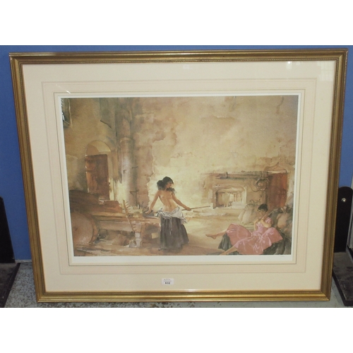 632 - Sir William Russell Flint RA PRSW (Scottish 1880 - 1969); 'In a Burgundian Bakery' Ltd.ed. colour pr... 