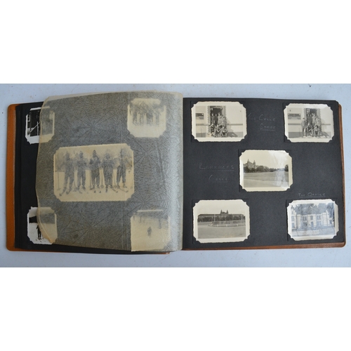 696 - WWII interest - soldier's West African photograph album dated 1943, containing approx. 50 topical ph... 