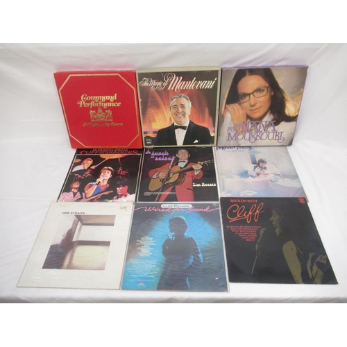 797 - Large assorted collection of LPs to inc. Queen, Cliff Richard, Dire Straits, Meatloaf, Lulu, Bee Gee... 