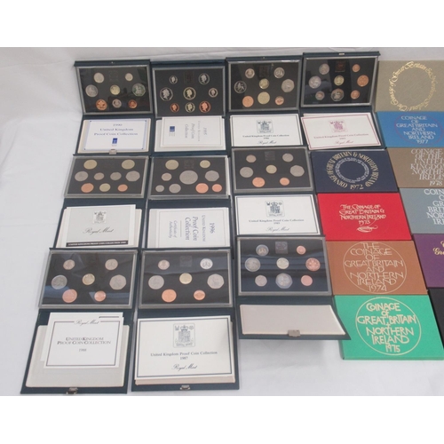 51 - The Royal Mint - Proof coinage of Jersey 1981 (x2), Coinage of Great Britain & Northern Ireland 1972... 