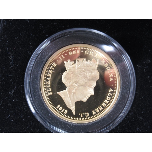 1059 - The Jubilee Mint - The Prince Charles 70th Birthday Solid 22ct Gold Proof Alderney £2 Coin, limited ... 