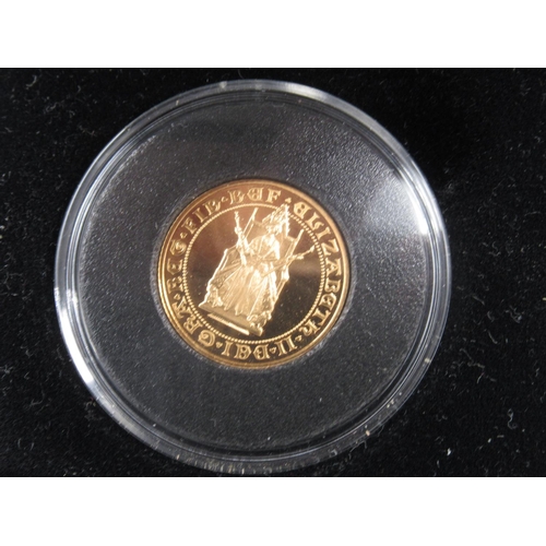 1058 - Jubilee Mint -  Queen Elizabeth II 500th Anniversary Solid 22ct Gold Sovereign, ltd.ed. Presentation... 