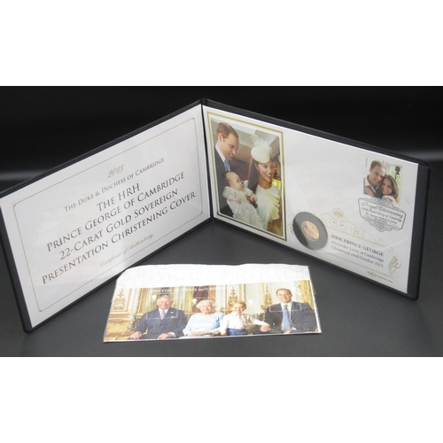 1070 - Jubilee Mint - 2013 The Duke and Duchess of Cambridge The HRH Prince George of Cambridge 22 Carat Go... 