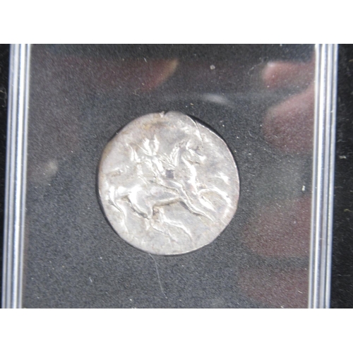 1079 - The London Mint Office - Silver Didrachm from the Sparta Colony Taras (332-280 BC) encapsulated in o... 