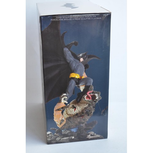 2 - DC Collectibles Batman and Killer Croc cold cast porcelain diorama based statue as designed by Walte... 