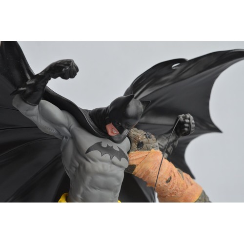 2 - DC Collectibles Batman and Killer Croc cold cast porcelain diorama based statue as designed by Walte... 