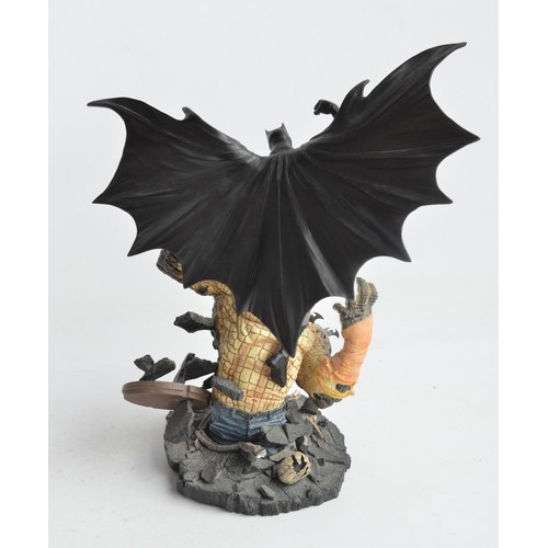 2 - DC Collectibles Batman and Killer Croc cold cast porcelain diorama based statue as designed by Walte... 