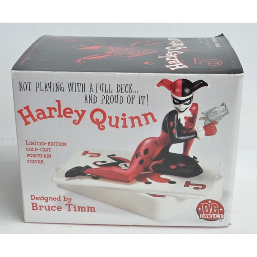 21 - DC Direct Harley Quinn cold cast porcelain statue designed by Bruce Timm, limited edition 181/6000 w... 