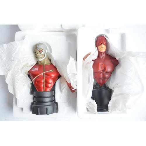 29 - Three Bowen Designs Marvel limited edition cold cast porcelain full statue and bust models to includ... 