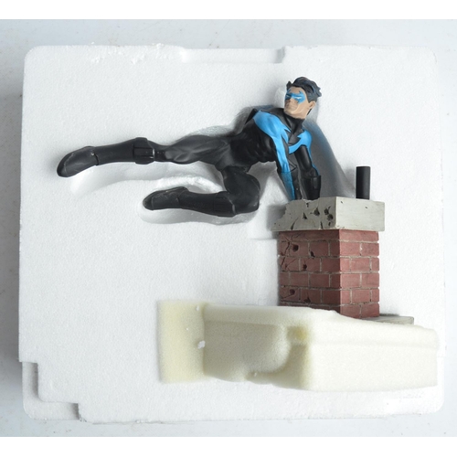 30 - DC Direct Nightwing cold cast porcelain statue on diorama base (as sculpted by William Paquet), 7.5