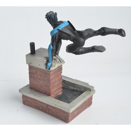 30 - DC Direct Nightwing cold cast porcelain statue on diorama base (as sculpted by William Paquet), 7.5