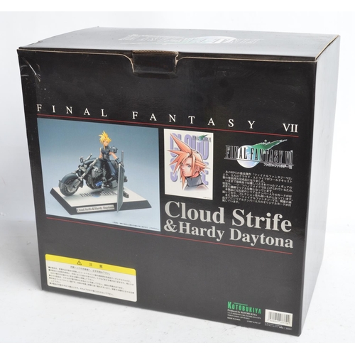 37 - Large Final Fantasy VII Cloud Strife and Hardy Daytona 1/8th scale cold cast resin statue from Kotob... 