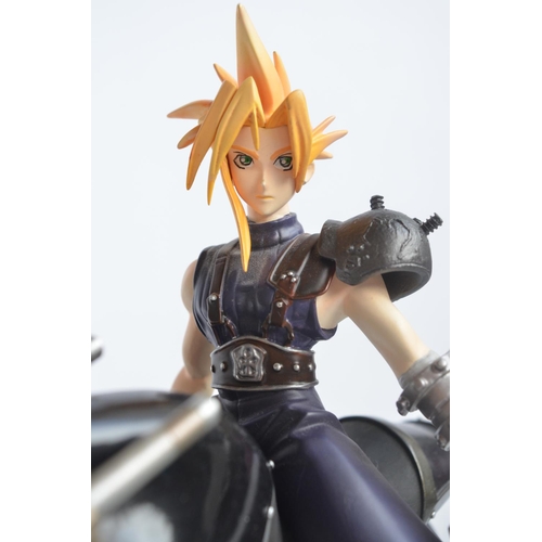 37 - Large Final Fantasy VII Cloud Strife and Hardy Daytona 1/8th scale cold cast resin statue from Kotob... 