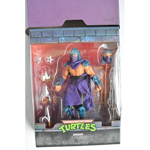 43 - Five Teenage Mutant Ninja Turtles action figure sets by Super 7 (Nickelodean) to include Bepob (box ... 