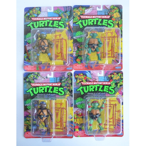 48 - Eight Teenage Mutant Ninja Turtles action figure sets from Playmates Nickelodeon to include Donatell... 