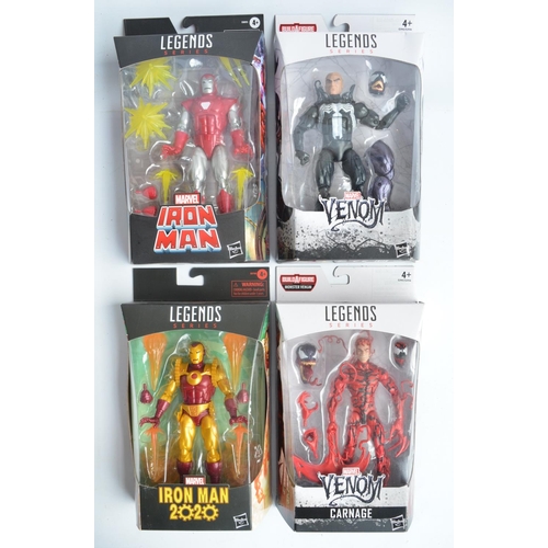 49 - Collection of boxed as new DC and Marvel figure models to include 7x small scale Justice League figu... 