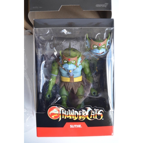 58 - As new/factory sealed Super 7 Thundercats Slithe action figure set in near mint box (small crease to... 