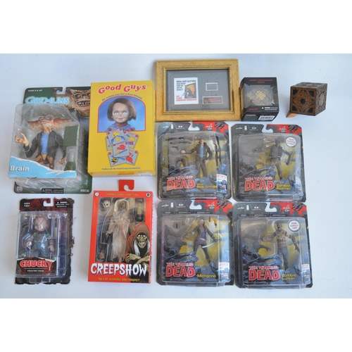 63 - Collection of horror film and television series action figure models to include 4x McFarlane Toys co... 