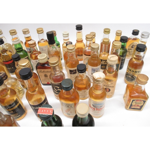 1172 - Large collection of whisky miniatures (approx. 55) some evaporation to bottles to inc. Talisker, Tam... 