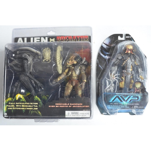 78A - Two Alien vs Predator action figure sets from Neca to include two figure Predator/Alien set and sing... 