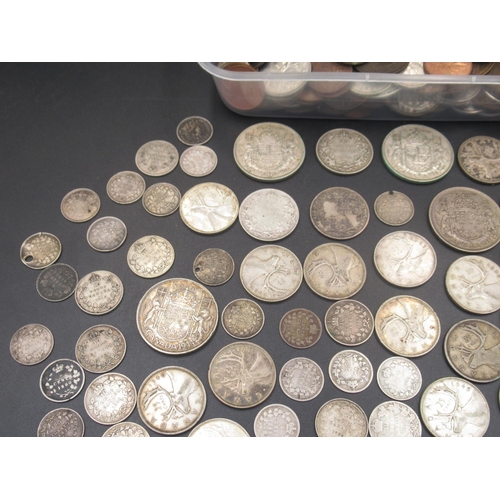 553 - Collection of C19th/20th Canadian coins to inc. Dollars and cents (gross 9.4ozt)