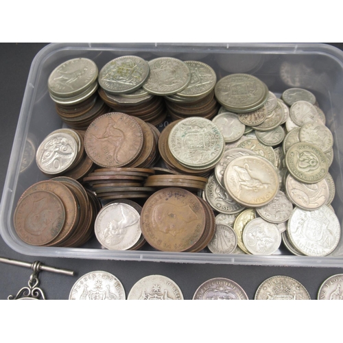 554 - Assorted collection of Australian C20th coins to inc. a small group of 1910-1944 mixed florins, shil... 