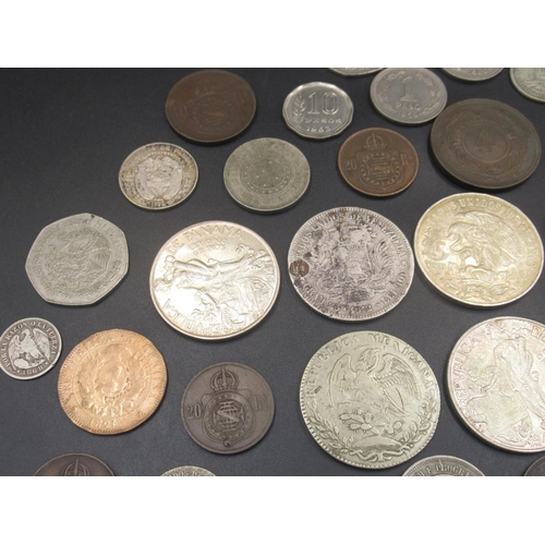 558 - Mixed collection of C19th/20th South and Central American coins to inc. Mexico, Venezuela, Brasil, A... 