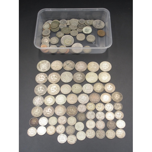 564 - Collection of C19th/20th Swiss Rappens and Francs. to inc. collection of silver content 1/2 Francs, ... 