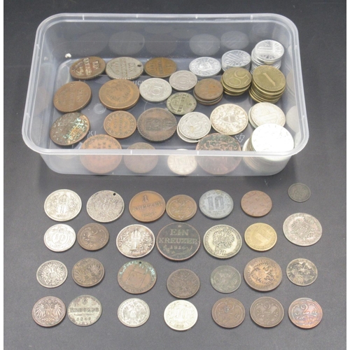 567 - Assorted collection of C19th/20th Austrian coins to inc. Schillings, Kreuzers, etc.