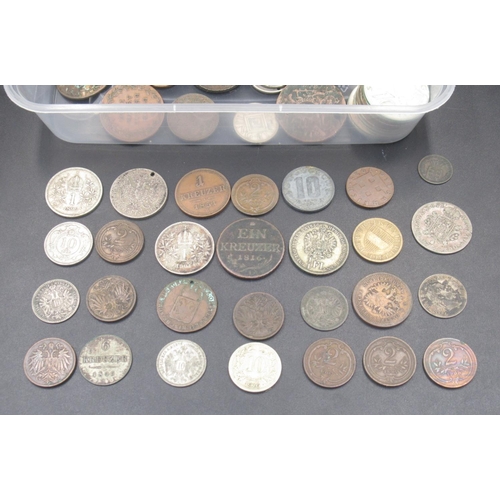 567 - Assorted collection of C19th/20th Austrian coins to inc. Schillings, Kreuzers, etc.