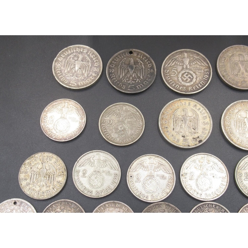 568 - Assorted collection of C19th/20th German coins to inc. Pfennigs and marks, inc. small collection of ... 