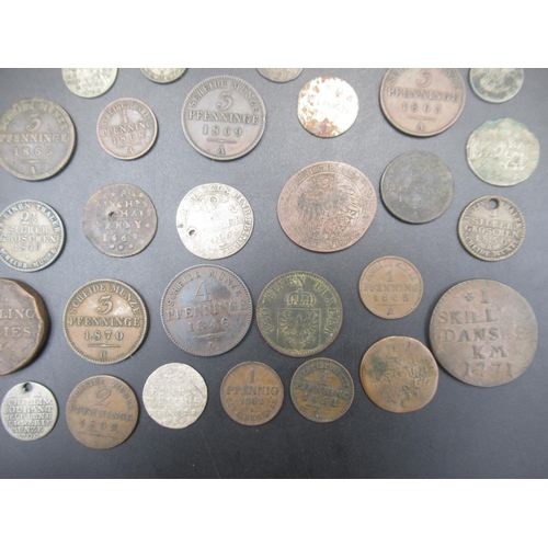 569 - Assorted collection of C19th German States coins to inc. Hellers, Pfennigs and Thalers