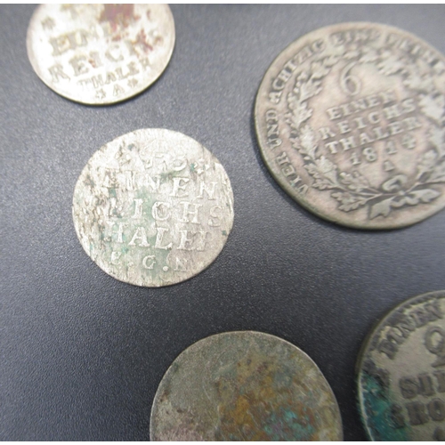 569 - Assorted collection of C19th German States coins to inc. Hellers, Pfennigs and Thalers