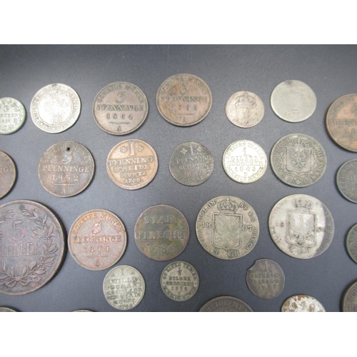 569 - Assorted collection of C19th German States coins to inc. Hellers, Pfennigs and Thalers