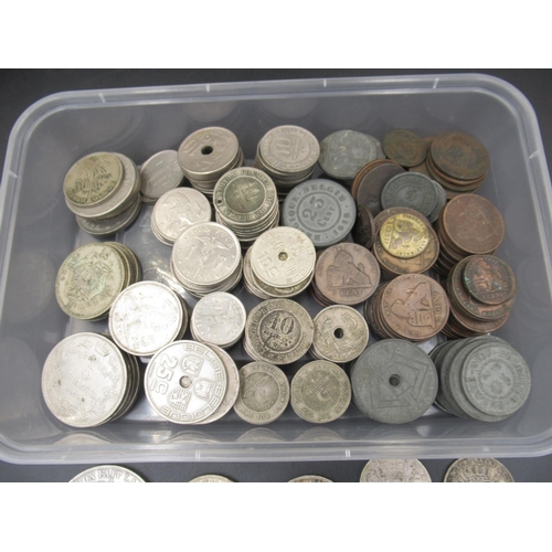 570 - Assorted collection of C19th/20th Belgian centimes and francs, to inc. small selection of silver con... 