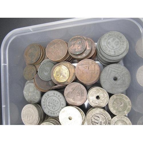 570 - Assorted collection of C19th/20th Belgian centimes and francs, to inc. small selection of silver con... 