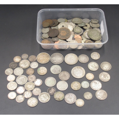 574 - Collection of C19th/20th Egyptian coins to inc. some silver content coins (gross 7.9ozt)