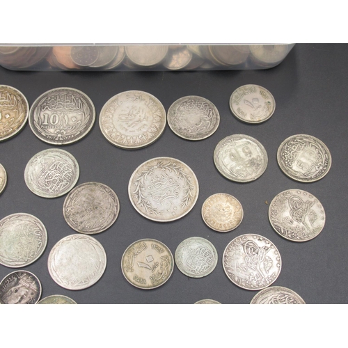 574 - Collection of C19th/20th Egyptian coins to inc. some silver content coins (gross 7.9ozt)