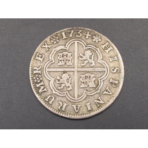 528 - Philip V 1734 Spanish Reales