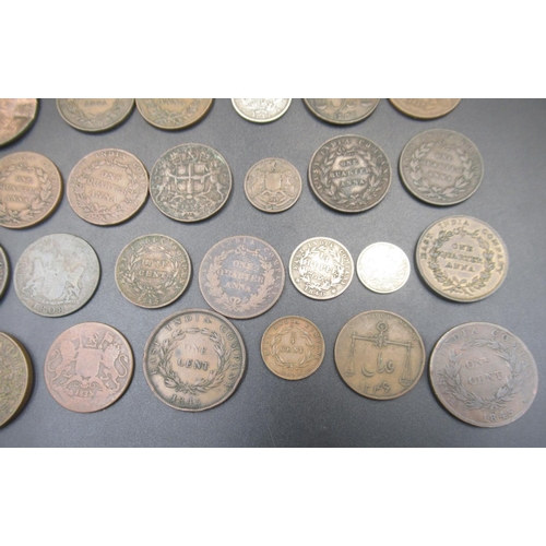 545 - Collection of East India Company Annas, Half-Annas, Rupees, etc. (42)