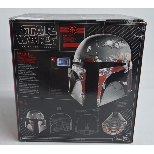 92 - Hasbro Black Series 40th anniversary full size Boba Fett helmet in near mint little used condition, ... 