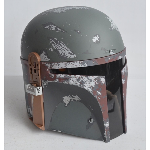 92 - Hasbro Black Series 40th anniversary full size Boba Fett helmet in near mint little used condition, ... 