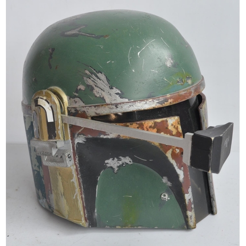 93 - Master Replicas 30th anniversary scaled replica Boba Fett Helmet with stand (stands 8.5