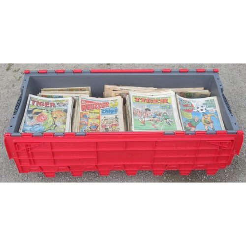 727 - Collection of 1950s-80s British children's comics to inc. Tiger, Roy of the Rovers and Whizzer and C... 